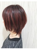 ヘアテリア リュウ 大塚(hair teria ryu) ショートウルフ/グラデーションレッド