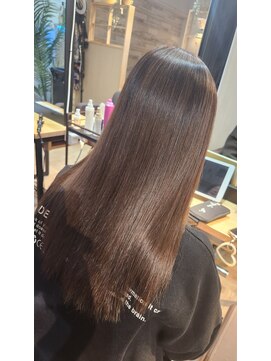 ウェーブ(WAVE) 【ロングの方必見】サラサラストレート/美髪/艶髪/グレージュ