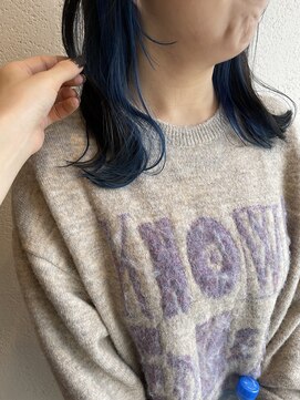 ドット ヘアー(dot.hair) インナーブルー