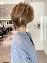 大人可愛い小顔ひし形クビレ丸み20代30代40代大人ショート(蘭)