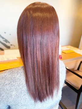 ヴィヴァーチェイルソーレ(VIVACE ilsole) 20代30代40代レッドブラウン髪質改善カラー艶感ストレート