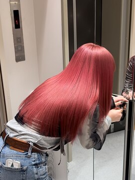 ロンドシェリ 仙台(Lond Cheri) ピンクカラー 春カラー エアリーロング 髪質改善