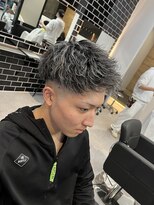 メンズ ラピス 横浜店(Men’sLapis) ホワイトメッシュ×短髪