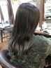 最高級ケアカラー＋髪質改善トリートメント　￥11000