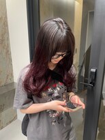 ソル 栄矢場町(SOL)&nbsp;グラデーションカラー/ワインレッド/ルーツカラー/韓国ヘア