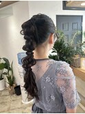 kana 結婚式 ヘアセット アレンジ