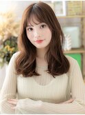 大人グラマラス韓国風ゆるふわエアリーロング
