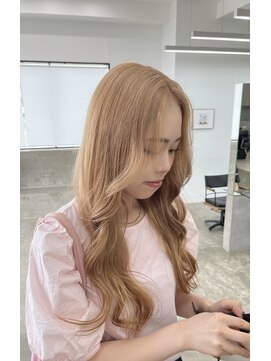 ノートエートル 西金沢(Nought etre) ミルクティーベージュ10代20代30代ハイトーンブリーチカラー