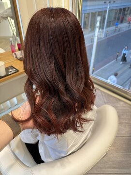 アヴァンス 広島本通店(AVANCE.) ブリーチなし ピンク×ラベンダー