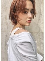 ゲーム バイ アランスミシー 横浜(GAME by Alan Smithee) オレンジベージュ×ショートボブ