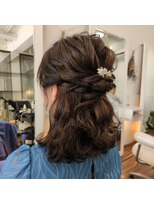 ティティーサッポロ(tity sapporo)&nbsp;結婚式セット　ハーフアップ