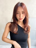 エイミー(Aimee)&nbsp;Aimee 町田　シースルーバング×ピンクブラウン