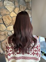 ルイ(ROUIS produced by LUCK 津田沼) カール/セミディ/シアーカラー/姫カット/ピンクラベンダー