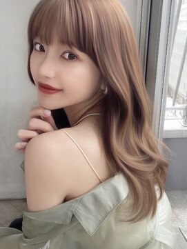 エインアンリー 明治神宮前(AIN.ANLY.) ハッシュカットチャコールグレーココアブラウンレイヤーカット