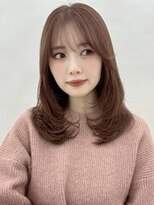 ミリ 奈良店(mm)&nbsp;ピンクベージュ　レイヤースタイル　髪質改善アプトグロスあ