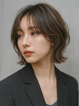 ラクレール 五香 ミディアムパーマくびれカールスタイル