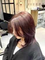 エリマ 調布(elima)&nbsp;調布レディースカットレイヤーボブ顔まわりレイヤーワンカラー