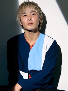 ヨハク メンズ 大阪梅田中崎町(yohaku メンズ) <44>ホワイトブロンド×メンズカット×ブリーチ