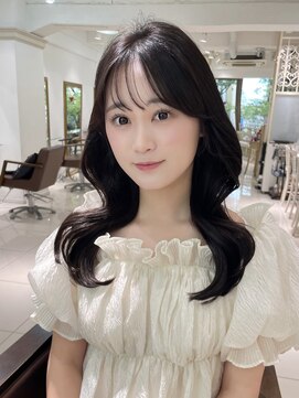 フォルテ 表参道店(FORTE) 【フォルテ千鶴】前髪縮毛矯正/ミディアムヘア/暗めカラー