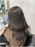 透明感ブリーチなしグレージュカラー