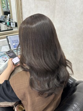 ロア 熊本(LOA) 透明感ブリーチなしグレージュカラー