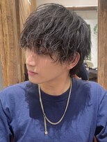 ガイ ラタン ウエスト(GUY lattan west)&nbsp;MEN'S HAIR／波巻きウルフ／松戸駅/刈り上げセンターパート