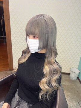 ブランシスヘアー(Bulansis Hair) 寒色ハイトーン2色混ぜスタイル