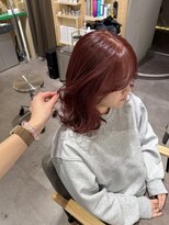 エス 大阪梅田店(es)&nbsp;お洒落度アップワインレッドカラー