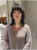 レイヤーパーマレイヤーカット顔周りレイヤーくせ毛パーマ