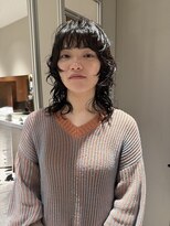 ノラギンザユー(NORA GINZA/U)&nbsp;レイヤーパーマレイヤーカット顔周りレイヤーくせ毛パーマ