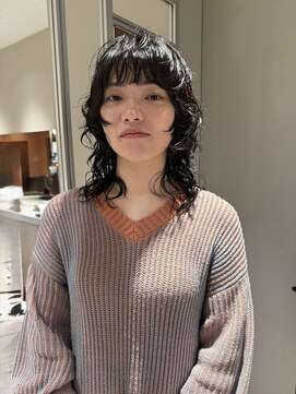 ノラギンザユー(NORA GINZA/U) レイヤーパーマレイヤーカット顔周りレイヤーくせ毛パーマ