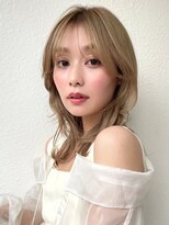 カバーヘア ブリス 川口(COVER HAIR bliss)&nbsp;ハイトーン/ダブルカラー/アッシュベージュ/くびれレイヤーp川口