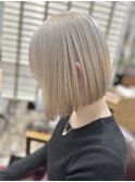 ミルクティーベージュダブルカラーインナーカラーケアブリーチ