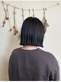 切りっぱなしボブ