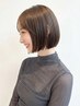 《担当者お任せ》小顔カット+N.カラー+2stepスチーム付TR ¥12500→¥7800