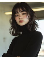 ノラ シブヤ(NORA)&nbsp;ミディアムパーマパーマボブニュアンスパーマボブパーマ
