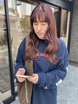 トリコ 柏(tricot)&nbsp;前髪パーマ/カシスレッド