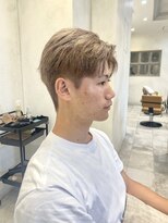 ラボヌールヘアーグレース 門前仲町店(La Bonheur hair grace)&nbsp;【杉本】メンズカラー/ブリーチ/ミルクティベージュ