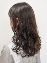アプリール 北見(Aprire)&nbsp;くびれレイヤーロングショコラブラウン髪質改善カラー艶カラー