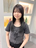 ミッシュバイアーバン(misch by urban.) 【mischハザマ】パサつかない暗髪×顔周りレイヤーロング