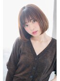 髪質改善/大人ボブ/前下がりボブ/艶カラー/小顔ヘア/綱島
