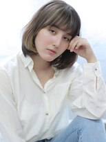 マルシェ(marche) グレージュ ナチュラル くせ毛 無造作 ラフ オン眉