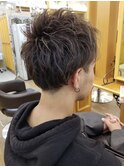 スマートレイヤー 刈上げアップバングstyle