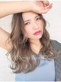 美髪のススメ小顔ハイライトアッシュベージュカラー錦糸町南口