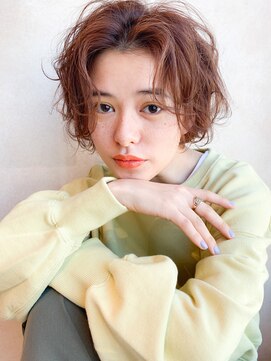 カナン(CANAAN) オレンジベージュ　ニュアンスパーマ