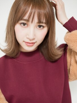 ホロン 池袋(HOLON) 【HOLON】外国人風イメチェンフォギーベージュ外ハネミディ