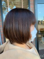 コノア スパーク(Conoah spark)&nbsp;お手入れ簡単ショートボブ マロンベージュ　Ａラインボブ