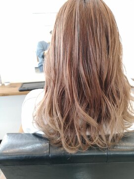 フラッグ ヘアー 天神西通り店(Flag HAIR) ハイライト☆ピンクベージュ