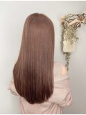 《era》ブリーチあり　ショコラピンク　艶ツヤストレート　みわ