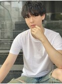 マッシュサイドグラデーション前下がりスパイラルパーマ
